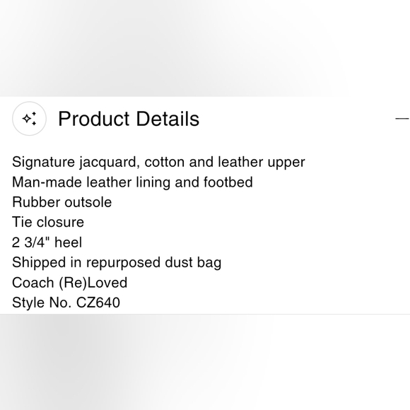 Coach Page Sig recycled summer wedge size 7.5 - Picture 8 of 9